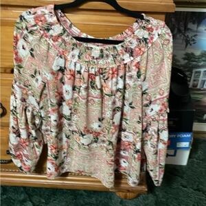 Cato brand multi colored floral top. Size Medium